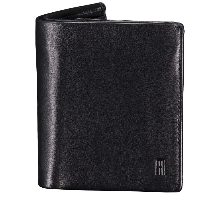 Geldbörse Nappa mit RFID-Schutz Black, Farbe: schwarz, Marke: Hausfelder Manufaktur, EAN: 4065646023987, Abmessungen in cm: 8.5x10.7x1.8, Bild 1 von 6