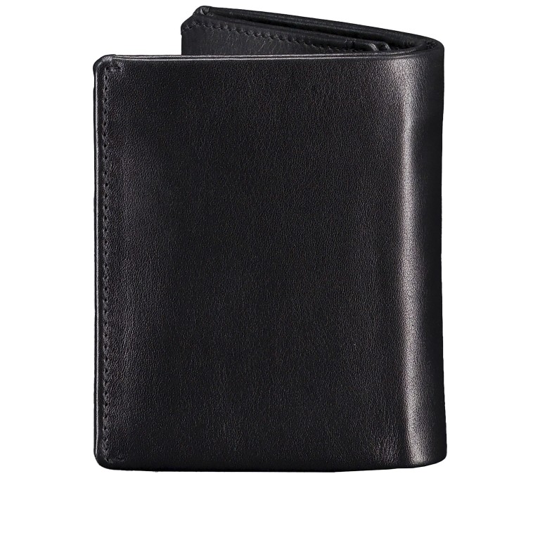 Geldbörse Nappa mit RFID-Schutz Black, Farbe: schwarz, Marke: Hausfelder Manufaktur, EAN: 4065646023987, Abmessungen in cm: 8.5x10.7x1.8, Bild 3 von 6