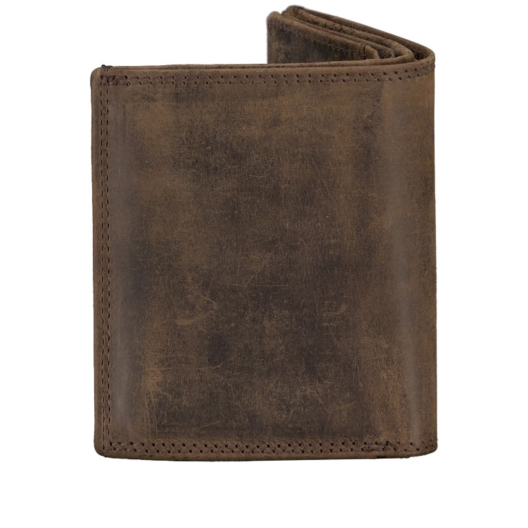 Geldbörse Hunter mit RFID-Schutz Dark Brown, Farbe: braun, Marke: Hausfelder Manufaktur, EAN: 4065646023994, Abmessungen in cm: 8.5x10.5x2.5, Bild 3 von 5