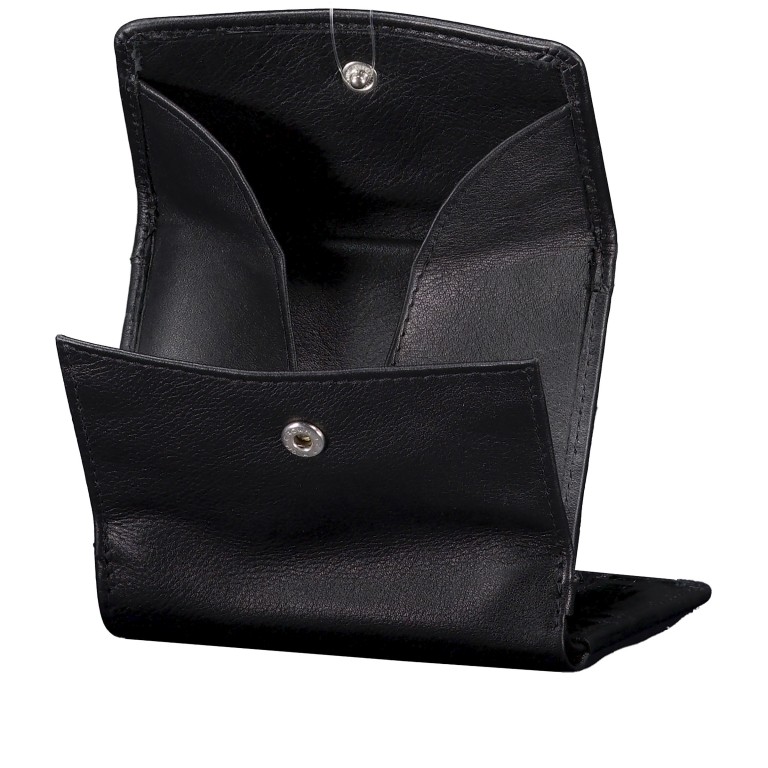 Geldbörse Nappa mit RFID-Schutz Black, Farbe: schwarz, Marke: Hausfelder Manufaktur, EAN: 4065646024069, Abmessungen in cm: 10x9x1.8, Bild 5 von 5