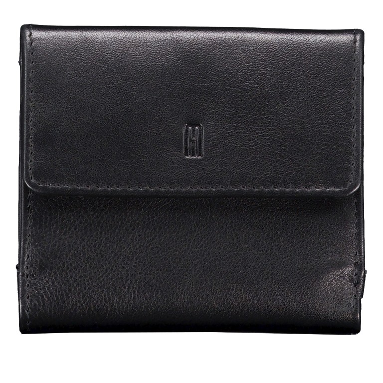 Geldbörse Nappa mit RFID-Schutz Black, Farbe: schwarz, Marke: Hausfelder Manufaktur, EAN: 4065646024069, Abmessungen in cm: 10x9x1.8, Bild 1 von 5