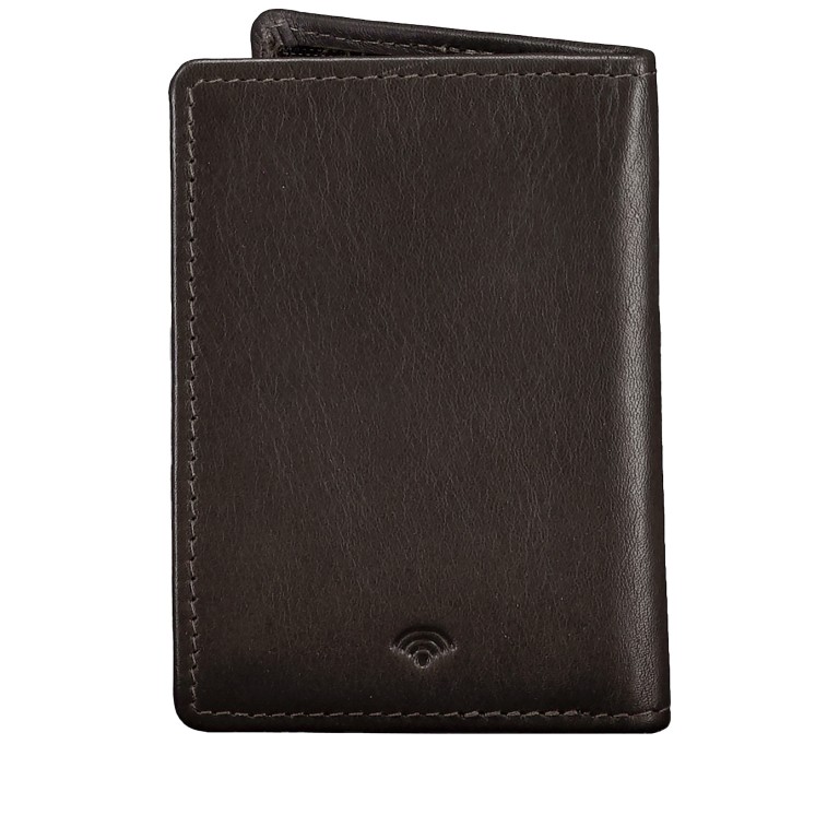 Karten-/Ausweisetui Nappa mit RFID-Schutz Brown, Farbe: braun, Marke: Hausfelder Manufaktur, EAN: 4065646024083, Abmessungen in cm: 7x10.2x1, Bild 3 von 4