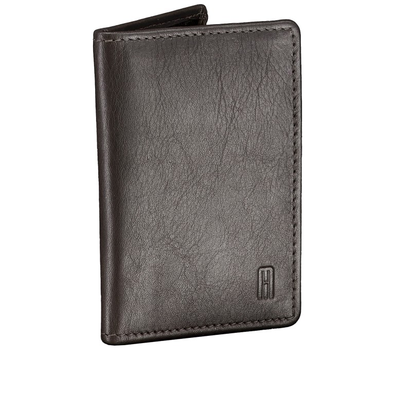 Karten-/Ausweisetui Nappa mit RFID-Schutz Brown, Farbe: braun, Marke: Hausfelder Manufaktur, EAN: 4065646024083, Abmessungen in cm: 7x10.2x1, Bild 2 von 4