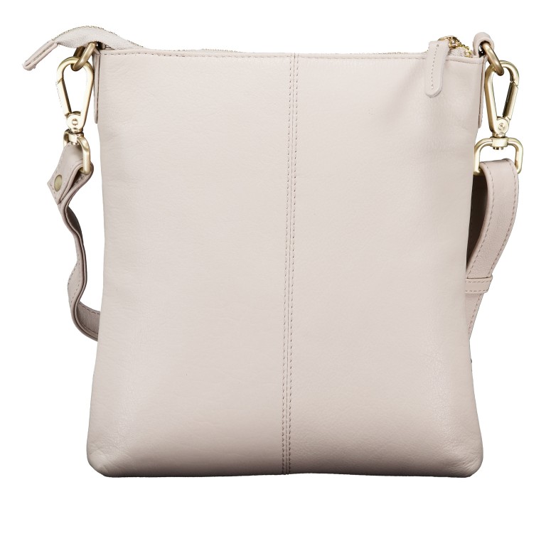 Umhängetasche mit Goldfittings Beige, Farbe: beige, Marke: Hausfelder Manufaktur, EAN: 4065646023437, Abmessungen in cm: 21x22x3, Bild 3 von 6