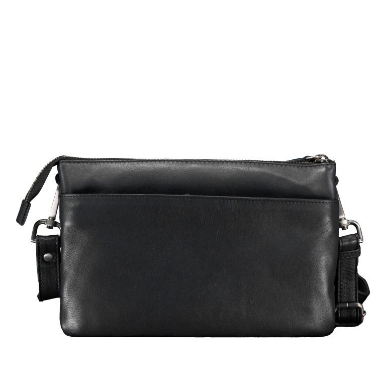Umhängetasche Black, Farbe: schwarz, Marke: Hausfelder Manufaktur, EAN: 4065646023529, Abmessungen in cm: 24x15x7, Bild 3 von 6