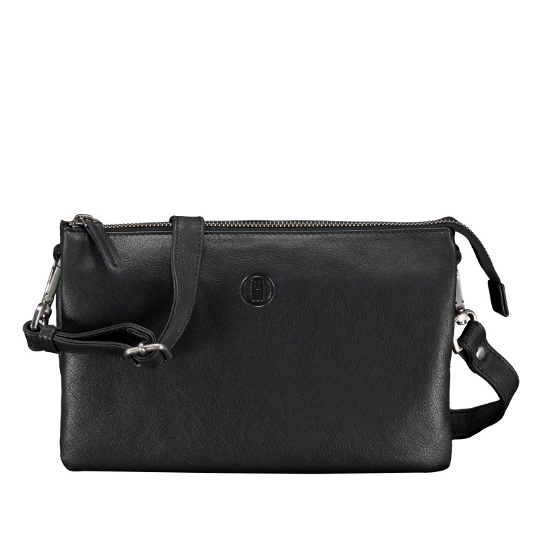 Umhängetasche Black, Farbe: schwarz, Marke: Hausfelder Manufaktur, EAN: 4065646023529, Abmessungen in cm: 24x15x7, Bild 1 von 6