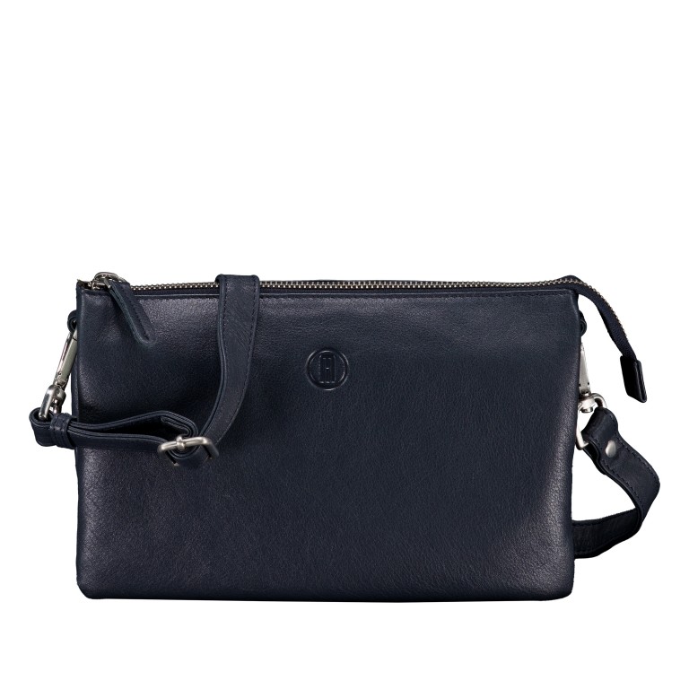 Umhängetasche Dark Blue, Farbe: blau/petrol, Marke: Hausfelder Manufaktur, EAN: 4065646023536, Abmessungen in cm: 24x15x7, Bild 1 von 6