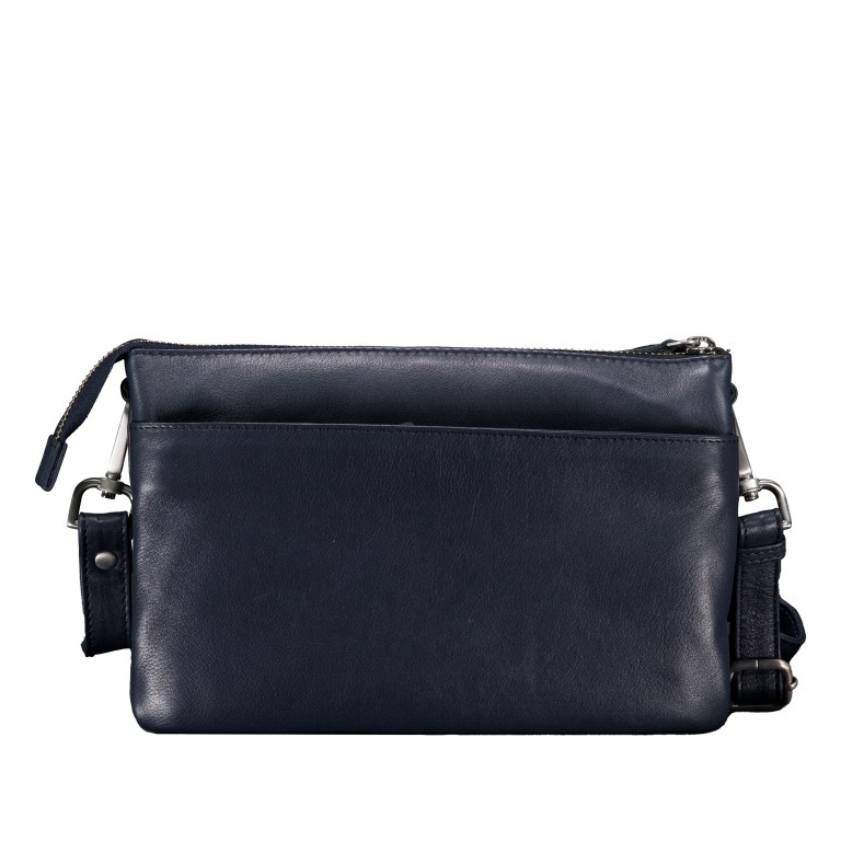Umhängetasche Dark Blue, Farbe: blau/petrol, Marke: Hausfelder Manufaktur, EAN: 4065646023536, Abmessungen in cm: 24x15x7, Bild 3 von 6