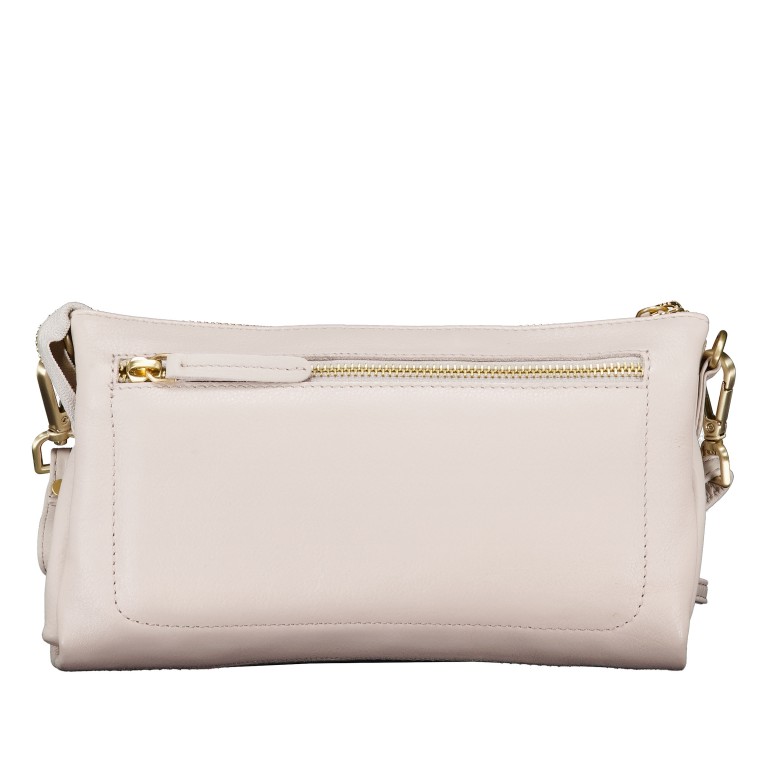 Umhängetasche Nappa mit Goldfittings Beige, Farbe: beige, Marke: Hausfelder Manufaktur, EAN: 4065646023574, Abmessungen in cm: 23x14x3, Bild 3 von 6