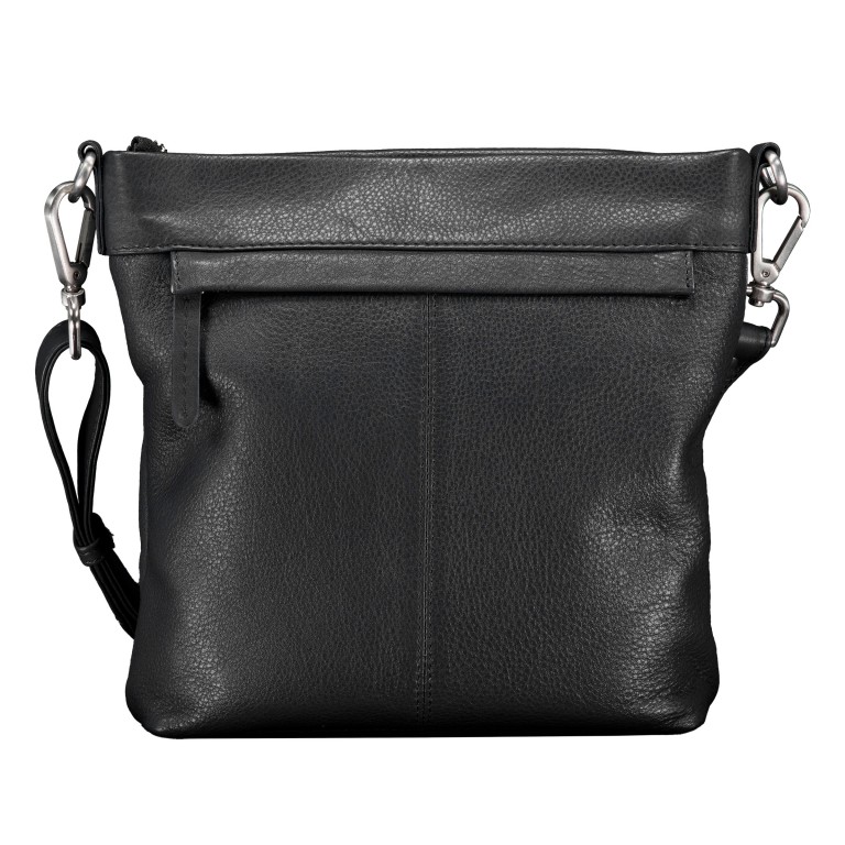 Umhängetasche Black, Farbe: schwarz, Marke: Hausfelder Manufaktur, EAN: 4065646023598, Abmessungen in cm: 20x22.5x6, Bild 3 von 6