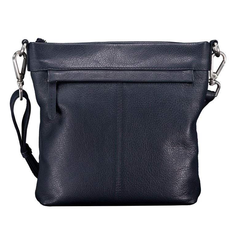 Umhängetasche Dark Blue, Farbe: blau/petrol, Marke: Hausfelder Manufaktur, EAN: 4065646023604, Abmessungen in cm: 20x22.5x6, Bild 3 von 6