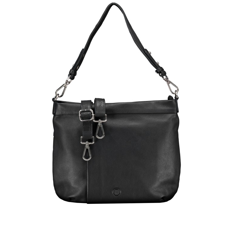 Beuteltasche Black, Farbe: schwarz, Marke: Hausfelder Manufaktur, EAN: 4065646023635, Abmessungen in cm: 30x26.5x8.5, Bild 1 von 7