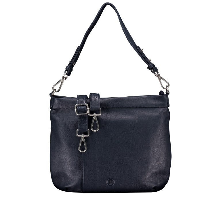 Beuteltasche Dark Blue, Farbe: blau/petrol, Marke: Hausfelder Manufaktur, EAN: 4065646023642, Abmessungen in cm: 30x26.5x8.5, Bild 1 von 7