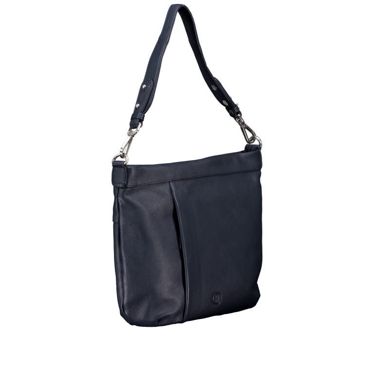 Beuteltasche Dark Blue, Farbe: blau/petrol, Marke: Hausfelder Manufaktur, EAN: 4065646023642, Abmessungen in cm: 30x26.5x8.5, Bild 2 von 7
