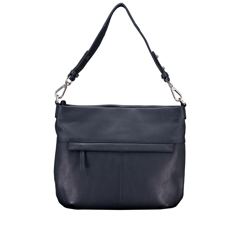 Beuteltasche Dark Blue, Farbe: blau/petrol, Marke: Hausfelder Manufaktur, EAN: 4065646023642, Abmessungen in cm: 30x26.5x8.5, Bild 3 von 7