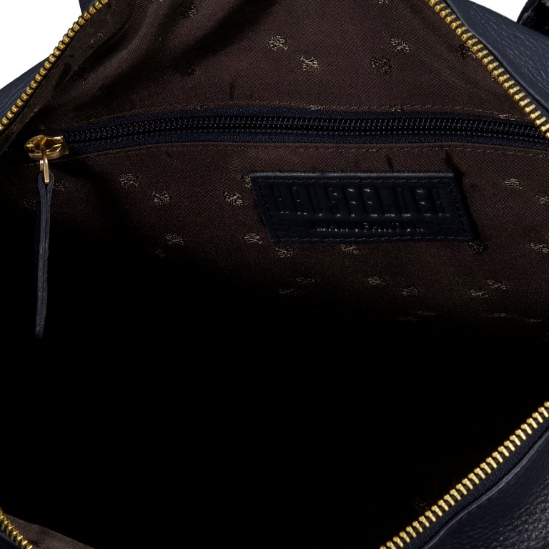 Handtasche Dark Blue, Farbe: blau/petrol, Marke: Hausfelder Manufaktur, EAN: 4065646023758, Abmessungen in cm: 36x27.5x10, Bild 7 von 7