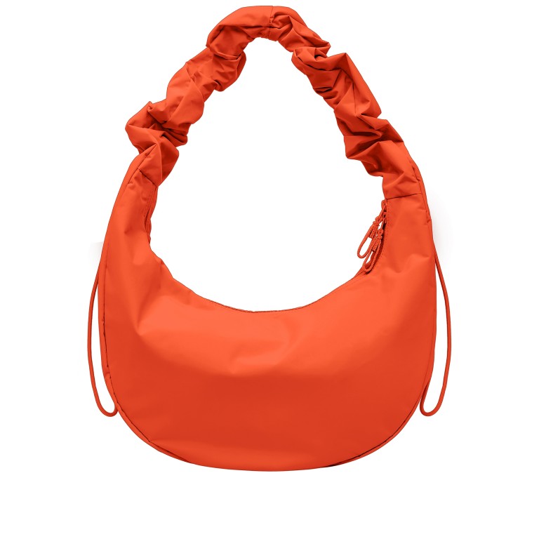 Beuteltasche Moon Bag Ruffle Monochrome Hot Coral, Farbe: orange, Marke: Got Bag, EAN: 4262457051929, Abmessungen in cm: 40x22x15.5, Bild 4 von 10