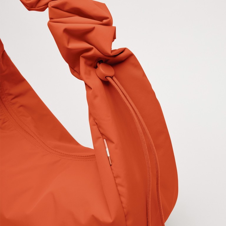 Beuteltasche Moon Bag Ruffle Monochrome Hot Coral, Farbe: orange, Marke: Got Bag, EAN: 4262457051929, Abmessungen in cm: 40x22x15.5, Bild 10 von 10