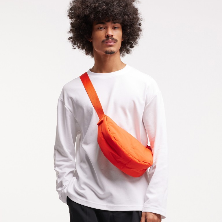 Beuteltasche Cloud Moon Bag Small Monochrome Hot Coral, Farbe: orange, Marke: Got Bag, EAN: 4262457051844, Abmessungen in cm: 32x18x11, Bild 6 von 9
