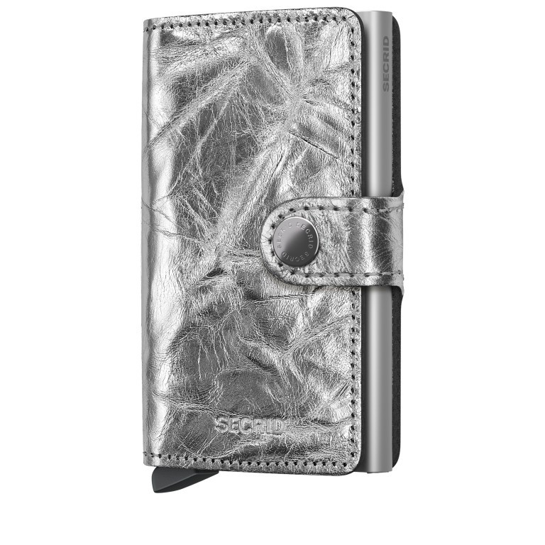 Geldbörse Miniwallet Crunch mit RFID-Schutz Silver, Farbe: metallic, Marke: Secrid, EAN: 8721077500522, Abmessungen in cm: 6.8x10.2x2.1, Bild 1 von 5