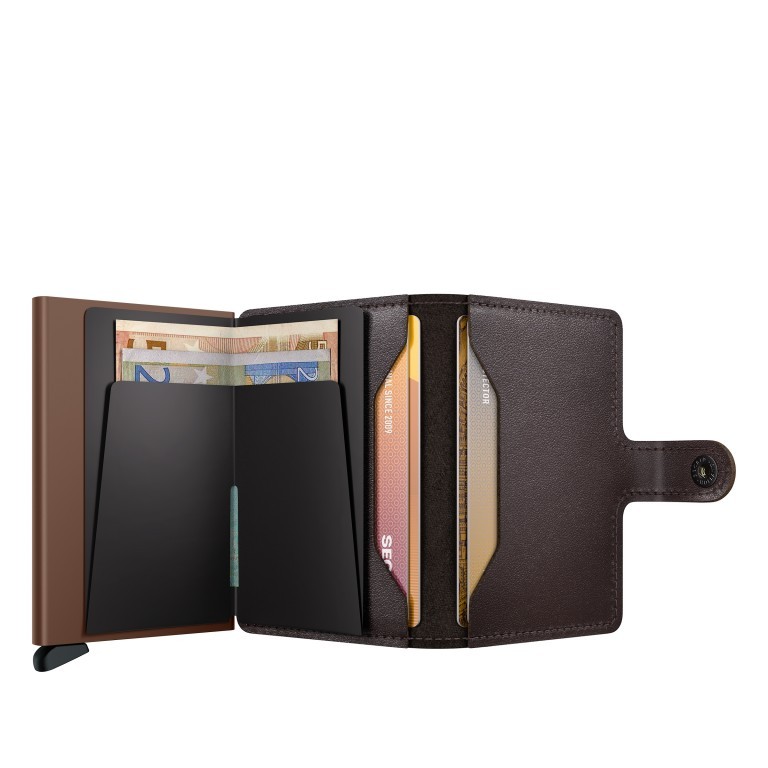 Geldbörse Miniwallet Original mit RFID-Schutz Chocolate, Farbe: braun, Marke: Secrid, EAN: 8721077500393, Abmessungen in cm: 6.8x10.2x2.1, Bild 3 von 5