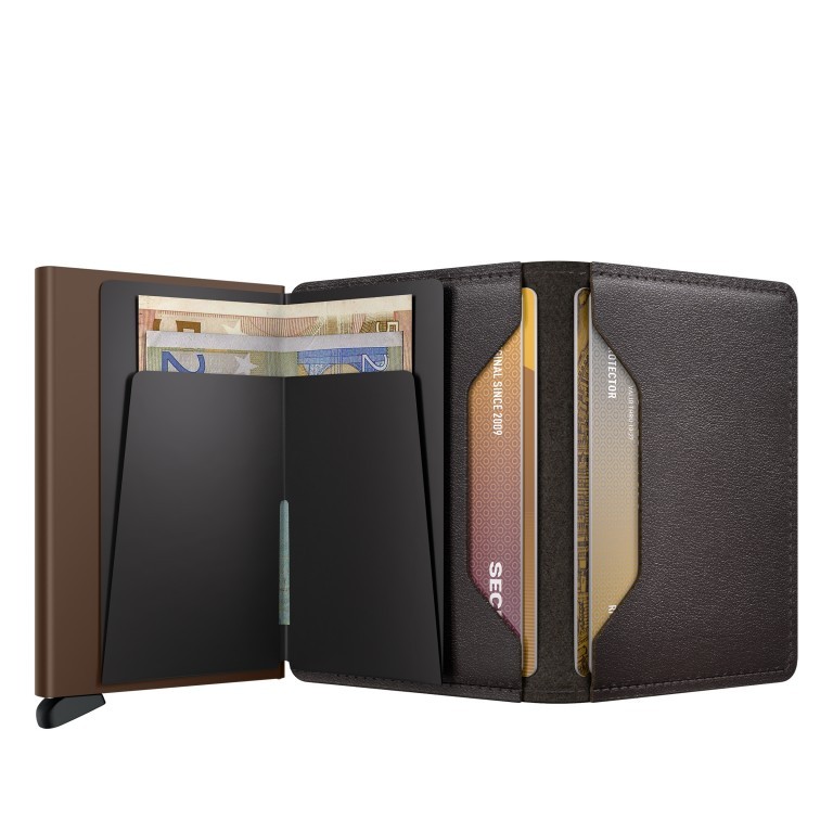Geldbörse Slimwallet Original Chocolate, Farbe: braun, Marke: Secrid, EAN: 8721077500409, Abmessungen in cm: 6.8x10.2x1.6, Bild 3 von 4