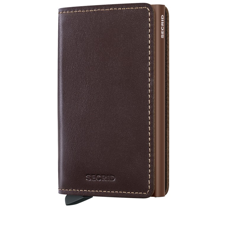 Geldbörse Slimwallet Original Chocolate, Farbe: braun, Marke: Secrid, EAN: 8721077500409, Abmessungen in cm: 6.8x10.2x1.6, Bild 1 von 4