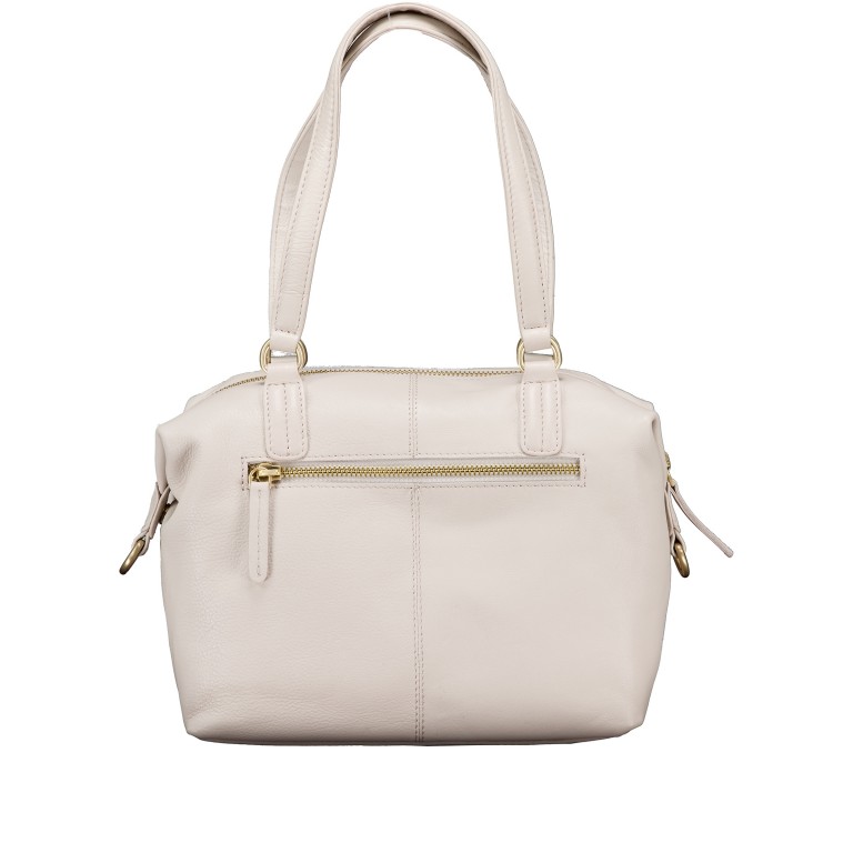 Handtasche mit Goldfittings Beige, Farbe: beige, Marke: Hausfelder Manufaktur, EAN: 4065646023802, Abmessungen in cm: 23.5x17x11, Bild 3 von 8