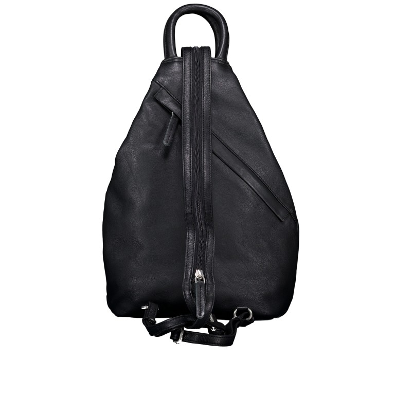 Rucksack Black, Farbe: schwarz, Marke: Hausfelder Manufaktur, EAN: 4065646023888, Abmessungen in cm: 20x35x11, Bild 4 von 7