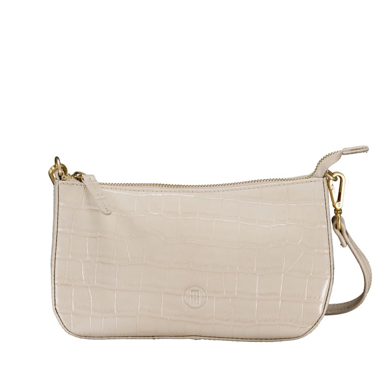 Umhängetasche Kroko Light Beige, Farbe: beige, Marke: Hausfelder Manufaktur, EAN: 4065646023949, Abmessungen in cm: 24x14x5, Bild 1 von 5