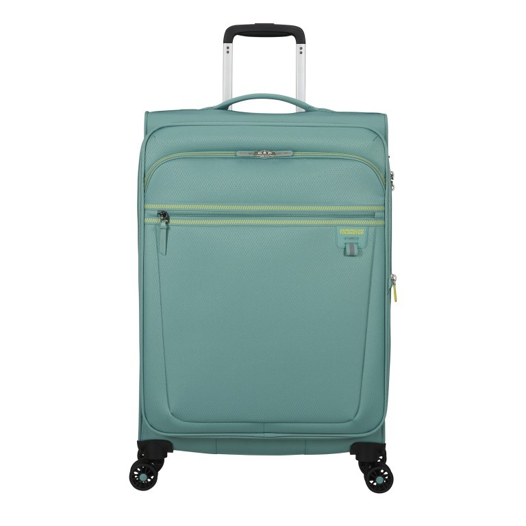 Koffer Aerospin Spinner 69 Expandable Dusty Turquoise, Farbe: grün/oliv, Marke: American Tourister, EAN: 5400520331236, Abmessungen in cm: 43.5x69x27, Bild 1 von 15