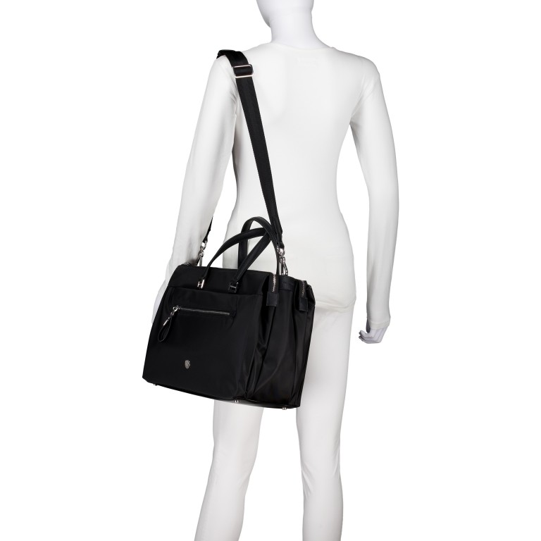 Aktentasche Karissa Evo Tote Bag mit Laptopfach 14.1 Zoll Black, Farbe: schwarz, Marke: Samsonite, EAN: 5400520279170, Abmessungen in cm: 38x28x17, Bild 4 von 6