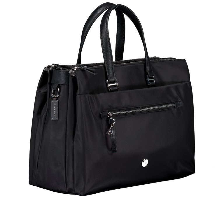 Aktentasche Karissa Evo Tote Bag mit Laptopfach 14.1 Zoll Black, Farbe: schwarz, Marke: Samsonite, EAN: 5400520279170, Abmessungen in cm: 38x28x17, Bild 2 von 6