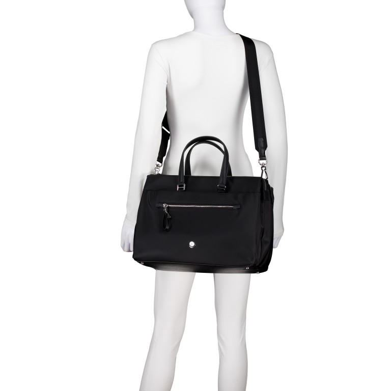 Aktentasche Karissa Evo Tote Bag mit Laptopfach 14.1 Zoll Black, Farbe: schwarz, Marke: Samsonite, EAN: 5400520279170, Abmessungen in cm: 38x28x17, Bild 5 von 6