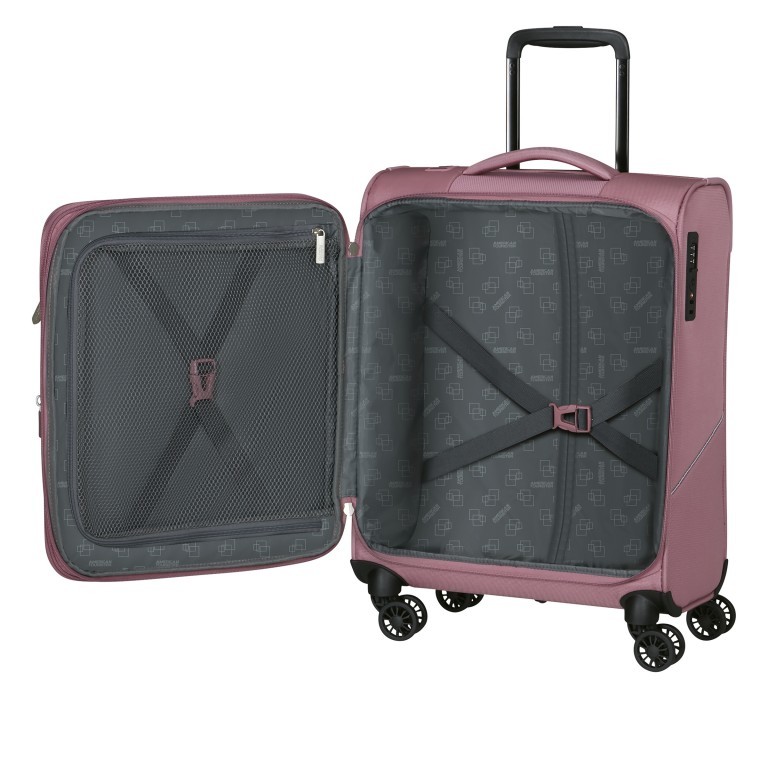 Koffer Summerride Spinner 55 Expandable Lilas Pink, Farbe: rosa/pink, Marke: American Tourister, EAN: 5400520334435, Abmessungen in cm: 40x55x20, Bild 7 von 14