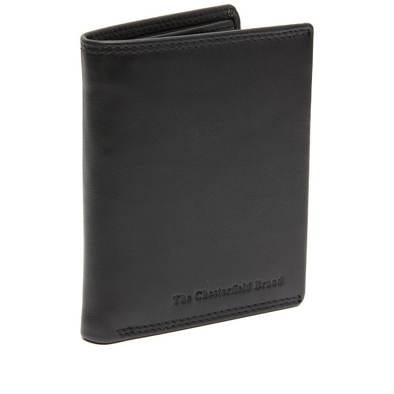 Geldbörse Soft Nappa Series Vincent mit RFID-Schutz Black, Farbe: schwarz, Marke: The Chesterfield Brand, EAN: 8719241118239, Abmessungen in cm: 8.5x10.5x2, Bild 1 von 6