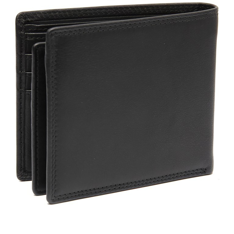 Geldbörse Soft Nappa Series mit RFID-Schutz Black, Farbe: schwarz, Marke: The Chesterfield Brand, EAN: 8719241118291, Abmessungen in cm: 11x9.5x2, Bild 3 von 6