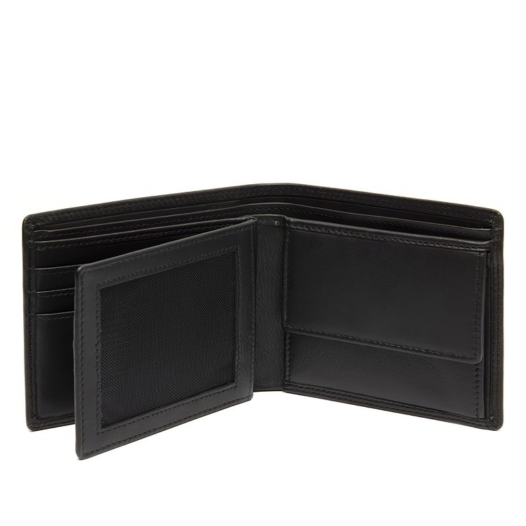 Geldbörse Soft Nappa Series mit RFID-Schutz Black, Farbe: schwarz, Marke: The Chesterfield Brand, EAN: 8719241118291, Abmessungen in cm: 11x9.5x2, Bild 4 von 6