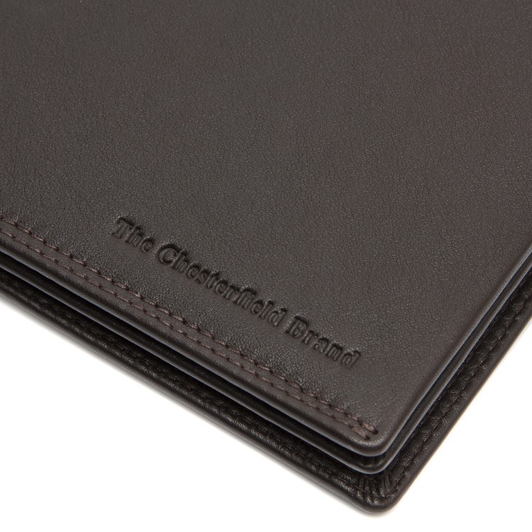 Geldbörse Soft Nappa Series mit RFID-Schutz Brown, Farbe: braun, Marke: The Chesterfield Brand, EAN: 8719241118321, Abmessungen in cm: 11x9.5x2, Bild 6 von 6