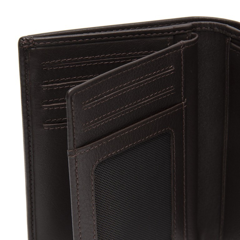 Geldbörse Soft Nappa Series Hanson mit RFID-Schutz Brown, Farbe: braun, Marke: The Chesterfield Brand, EAN: 8719241118444, Abmessungen in cm: 9.5x13x2, Bild 5 von 6
