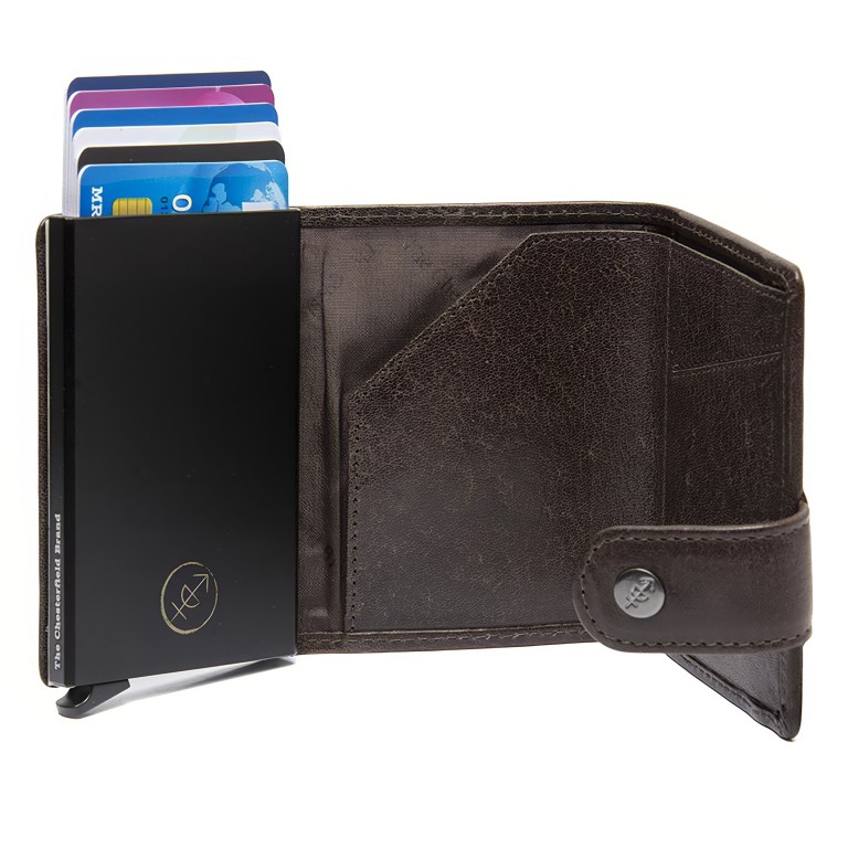 Geldbörse Novum Series Larino mit RFID-Schutz Brown, Farbe: braun, Marke: The Chesterfield Brand, EAN: 8719241117676, Abmessungen in cm: 7x10x2, Bild 3 von 8