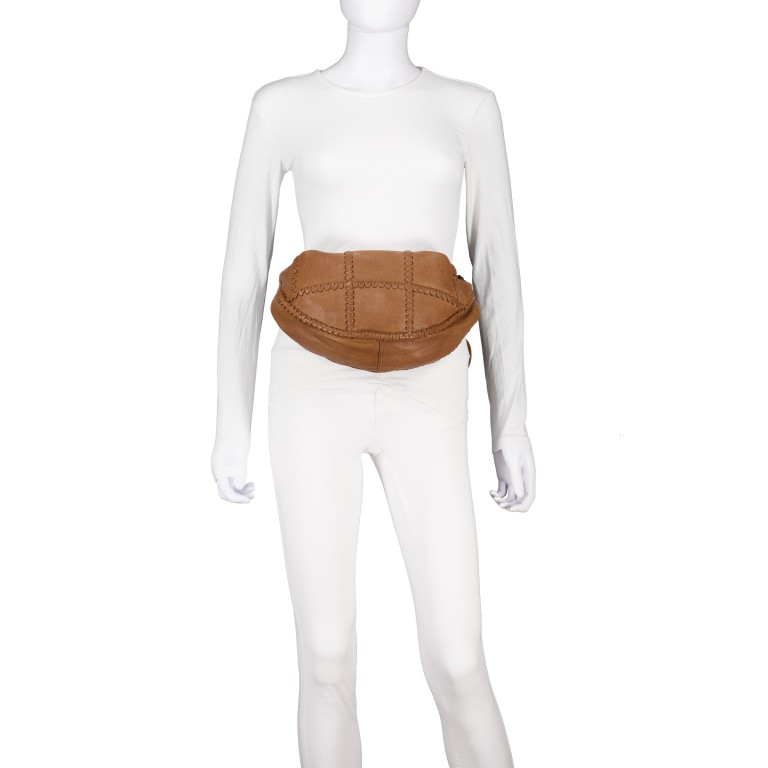 Umhängetasche Fashion-Lights Lanthe FL-13404 Spicy Ginger, Farbe: cognac, Marke: Harbour 2nd, EAN: 4046478085879, Abmessungen in cm: 43x18.5x8, Bild 6 von 7