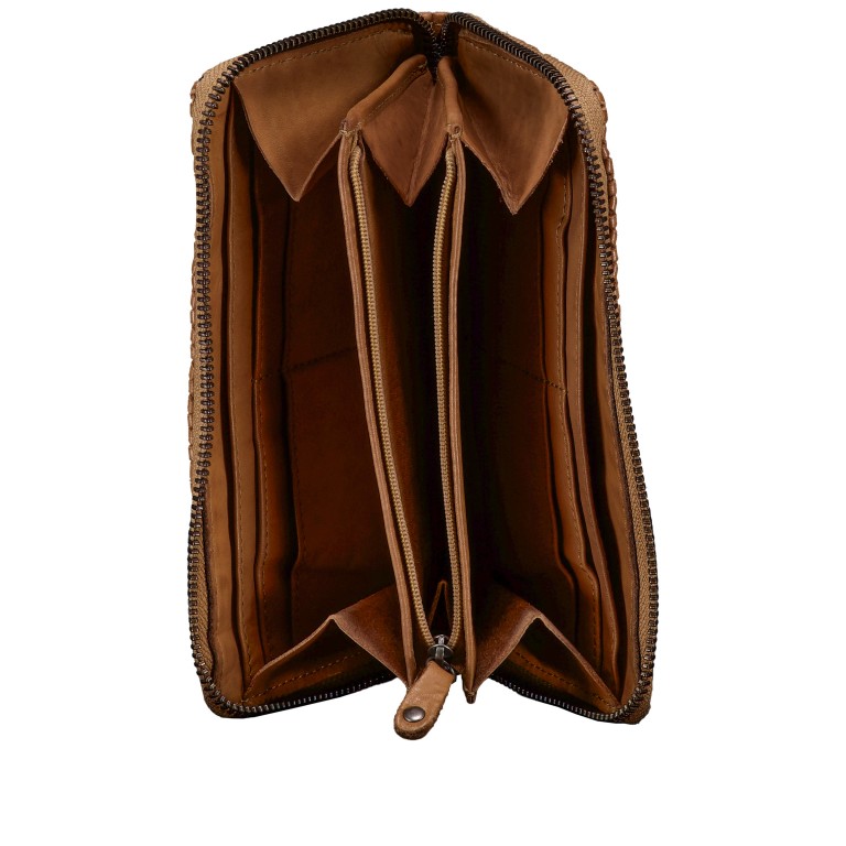 Geldbörse Fashion-Lights Lyra FSL-14653 mit RFID-Schutz Spicy Ginger, Farbe: cognac, Marke: Harbour 2nd, EAN: 4046478086074, Abmessungen in cm: 18.5x10x3, Bild 4 von 4