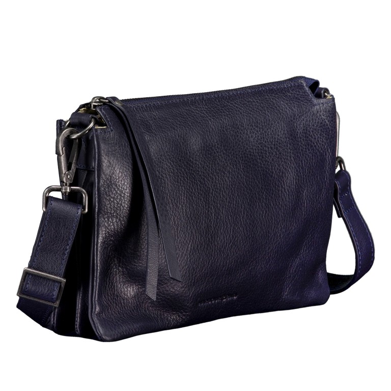 Umhängetasche Just-Pure Mirela JP-13432 Midnight Navy, Farbe: blau/petrol, Marke: Harbour 2nd, EAN: 4046478086937, Abmessungen in cm: 25x18.5x4, Bild 2 von 6