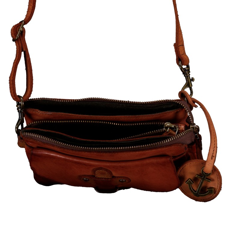 Umhängetasche / Gürteltasche Urban-Poets Logan UP-13115 Charming Cognac, Farbe: cognac, Marke: Harbour 2nd, EAN: 4046478080690, Abmessungen in cm: 20x12x4, Bild 7 von 7