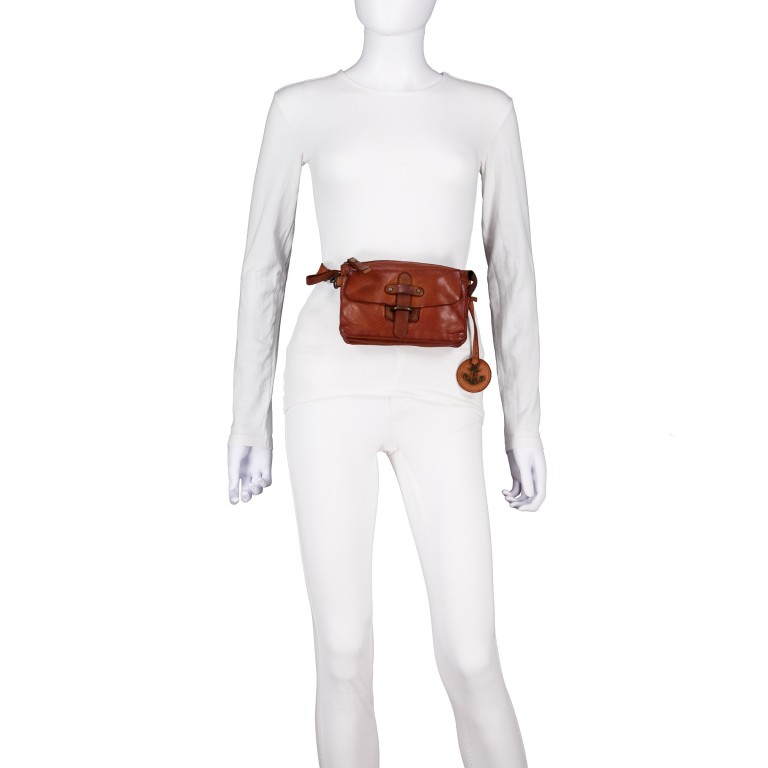 Umhängetasche / Gürteltasche Urban-Poets Logan UP-13115 Charming Cognac, Farbe: cognac, Marke: Harbour 2nd, EAN: 4046478080690, Abmessungen in cm: 20x12x4, Bild 6 von 7