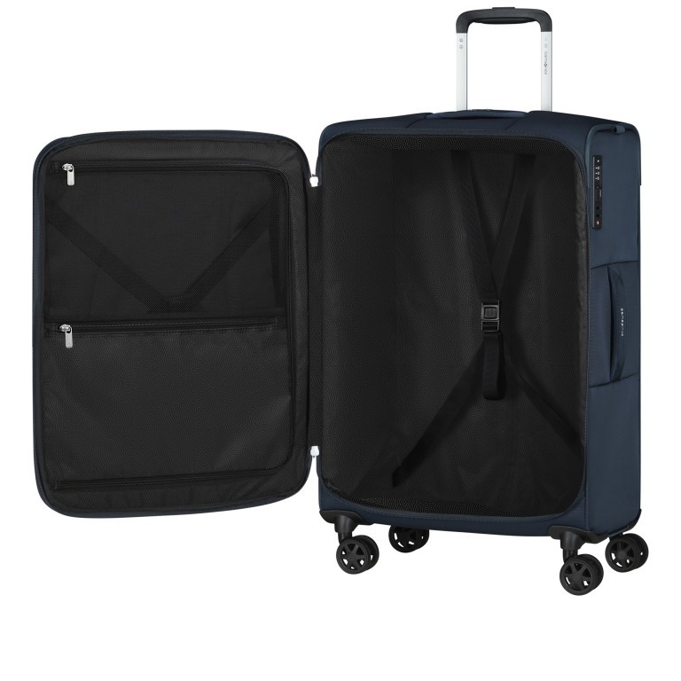 Trolley Urbify Spinner 68 expandable Navy Blue, Farbe: blau/petrol, Marke: Samsonite, EAN: 5400520263513, Abmessungen in cm: 43x68x27, Bild 8 von 11