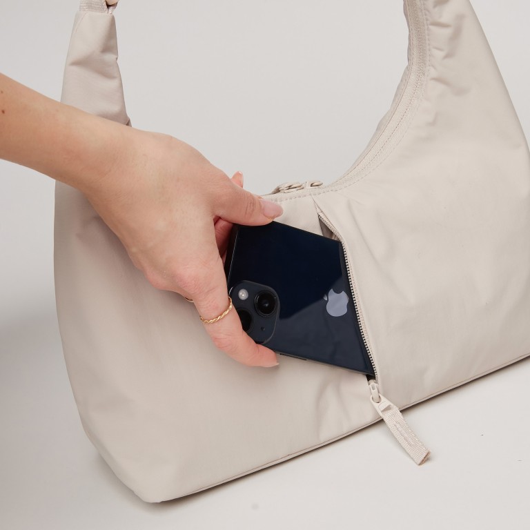 Beuteltasche T-Shape Bag Mini Monochrome Soft Shell, Farbe: beige, Marke: Got Bag, EAN: 4262457052728, Abmessungen in cm: 30x28x10.5, Bild 7 von 7