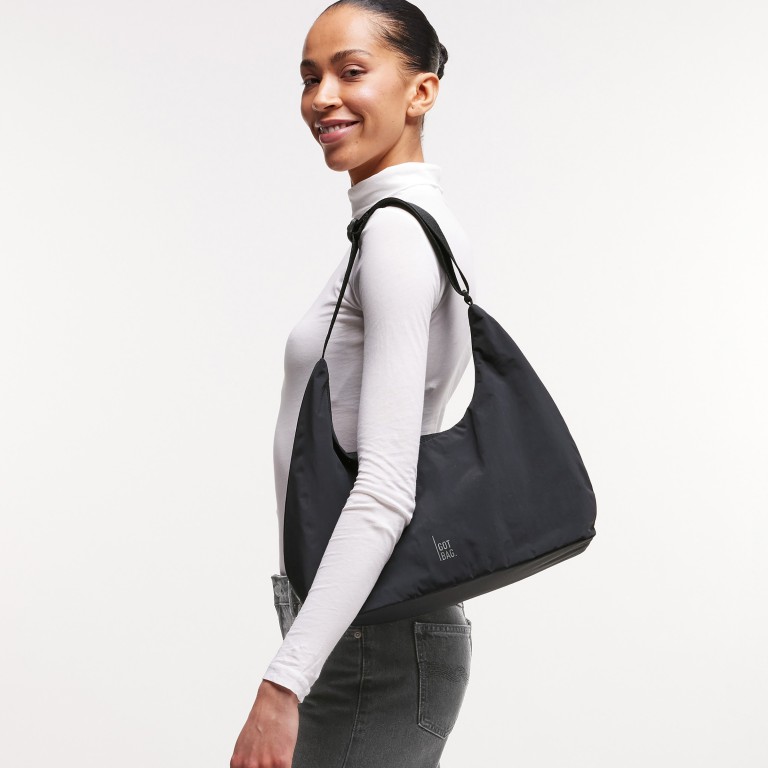 Beuteltasche T-Shape Bag Medium Monochrome Black, Farbe: schwarz, Marke: Got Bag, EAN: 4262457052735, Abmessungen in cm: 36x35x15, Bild 4 von 9