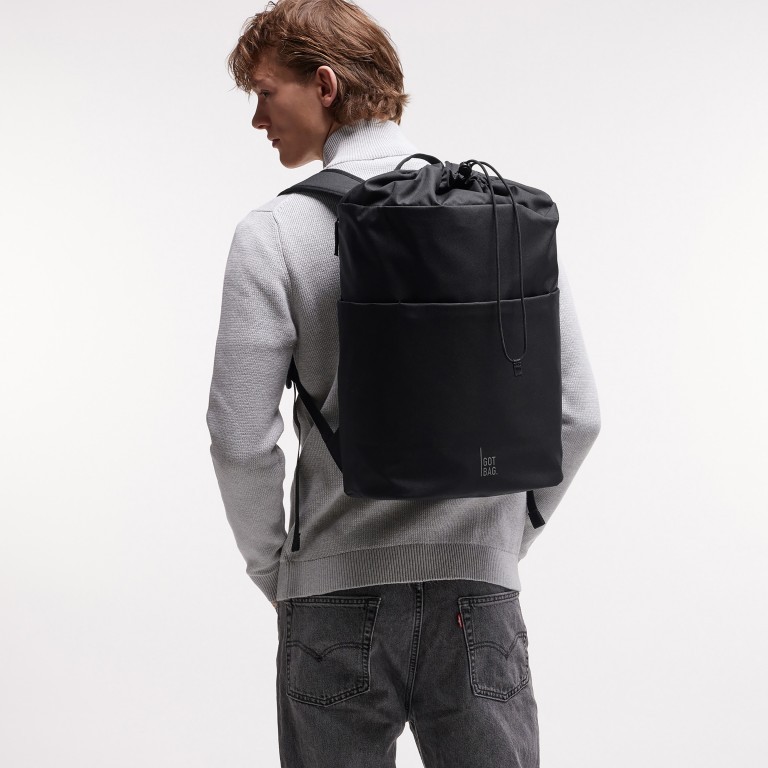 Rucksack Barrel Pack mit Laptopfach 16 Zoll Black, Farbe: schwarz, Marke: Got Bag, EAN: 4260483887765, Abmessungen in cm: 30x44x16, Bild 6 von 8